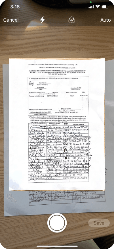 Upload Petition Pages